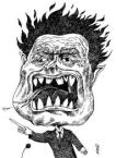 caricature of anger