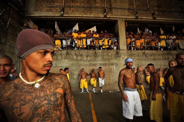 gang members in el salvador prison